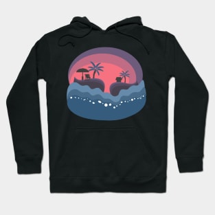 Sunset on the beach Hoodie